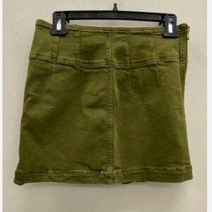 Free People Olive Mini Skirt